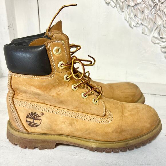 Timberland 10361 6-Inch Premium Waterproof Ankle Hiking Boots Tan Women's 7.5 - Picture 4 of 12